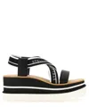 Stella Mccartney Sneak-elyse Wedges In Black