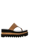 Stella Mccartney Sneakelyse Vegan Platform Thong Sandals In Brown