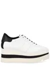 Stella Mccartney Sneak-elyse 80mm Vegan Leather Platform Sneakers In White