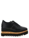 Stella Mccartney Elyse Platform Brogues With Contrast Sole In Black