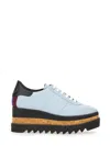 Stella Mccartney Sneakelyse Platform Sneaker In Baby Blue
