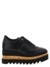 Stella Mccartney Elyse Platform Brogues With Contrast Sole In Black