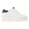 Stella Mccartney Elevated Round Toe Platform Sneakers In Multi
