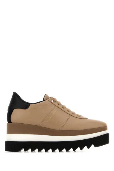 Stella Mccartney Sneak-elyse Vegan Platform Sneakers In Brown