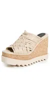 Stella Mccartney Sneakelyse Alter Mat Wedges Ecru