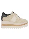 Stella Mccartney Sneakelyse Vegan Colorblock Platform Sneakers In Dust