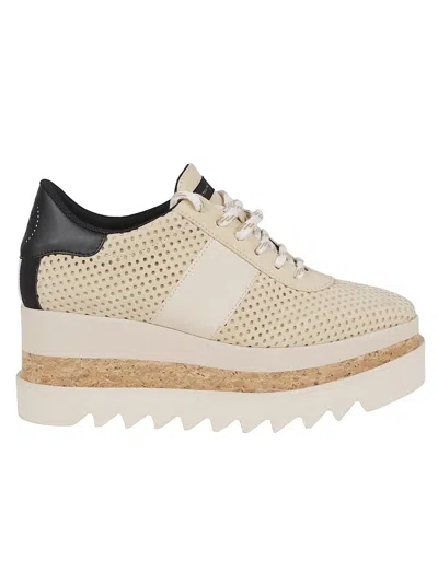 Stella Mccartney Sneakelyse Vegan Colourblock Platform Trainers In Greggio