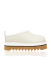 Stella Mccartney Sneakelyse Vegan Platform Slipper Mules In White
