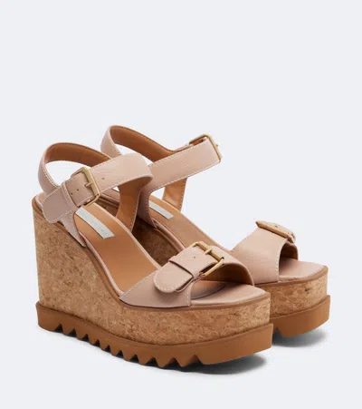 Stella Mccartney Sneak-elyse Platform Sandals In Pink