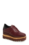 Stella Mccartney Sneakelyse Sneakers In Bordeaux Polyuretan In Multi