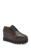 Stella Mccartney Sneakelyse Sneakers In Python Print Polyuretan In Brown