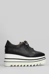 Stella Mccartney Sneakelyse Vegan Logo Platform Loafers In Black