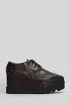 Stella Mccartney Sneakelyse Sneakers In Python Print Polyuretan In Brown