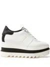 Stella Mccartney White Sneak-elyse Platform Sneakers In White