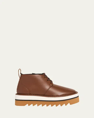 STELLA MCCARTNEY SNEAKELYSE VEGAN LACE-UP PLATFORM BOOTIES