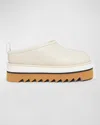 Stella Mccartney Sneakelyse Vegan Platform Slipper Mules In 9050 Greggio