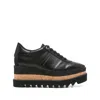 Stella Mccartney Elyse Platform Brogues With Contrast Sole In Black