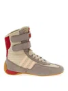 Stella Mccartney Rasant 2.0 Vegan And Mesh-trimmed Canvas High-top Sneakers In Gray