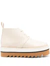 Stella Mccartney Sneakelyse Platform Chukka Boot In Beige