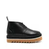 Stella Mccartney Black Sneak-elyse Platform Loafers In Brown