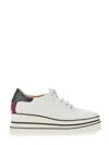 Stella Mccartney Sneakers Con Zeppa Elyse In White