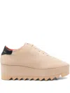 Stella Mccartney Sneakelyse Alter Suede Sneakers Desert In Neutral