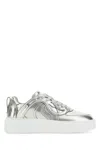 Stella Mccartney Qr Code Tongue Cupsole Sneakers In Silver