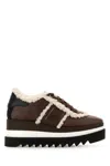 Stella Mccartney Brown Alter Suede Sneak-elys Sneakers In Brown