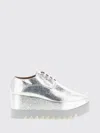 Stella Mccartney Metallic Eva Platform Flat In Silver