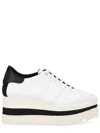 Stella Mccartney White Recycled Polyester Sneaker In White
