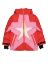 Stella Mccartney Star-motif Puffer Jacket In Red