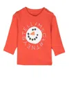 Stella Mccartney Snowman-print Long-sleeve T-shirt In Rot