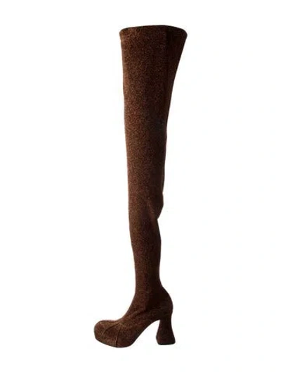 Pre-owned Stella Mccartney Sock Boots In Brown