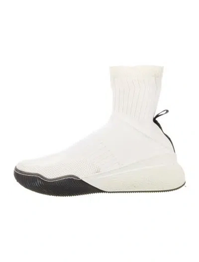 Pre-owned Stella Mccartney Sock Boots In White