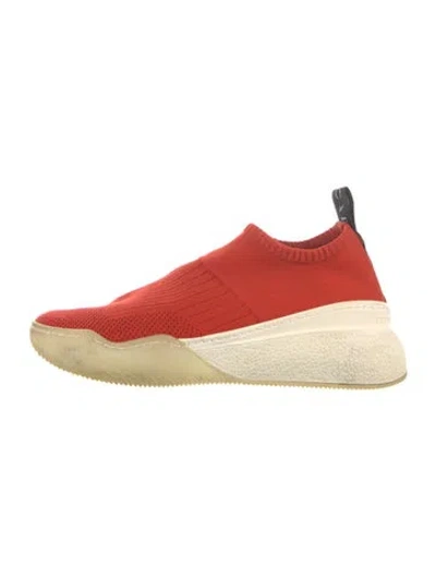 Pre-owned Stella Mccartney Sock Sneakers In Red