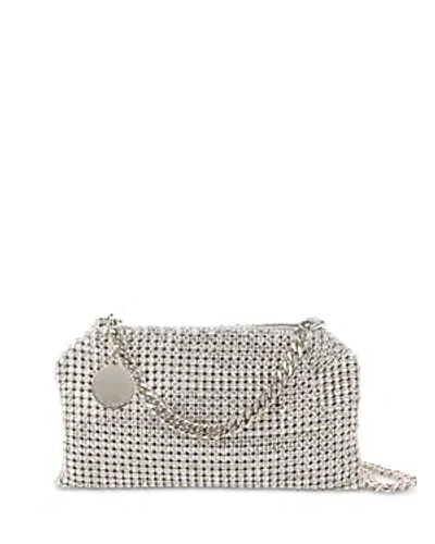 Stella Mccartney Soft All Over Crystal Clutch In Silver