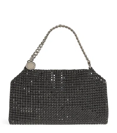 Stella Mccartney Soft Crystal Clutch Bag In Black