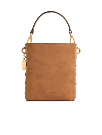 Stella Mccartney 'soft' Eco Alter Mat Beige Crossbody Bag In Brown