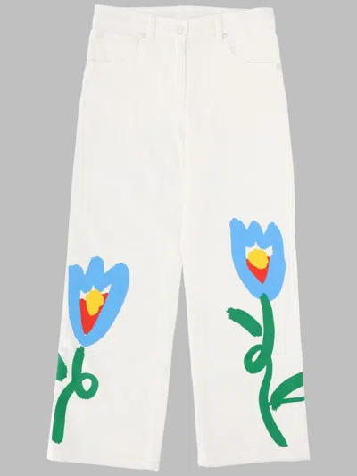 Stella Mccartney Soft Fabric Trousers For Girls In Multicolour