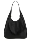 Stella Mccartney Black Leather Hobo Bag With Logo Women