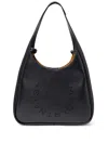 Stella Mccartney Soft Hobo Tote Bag In Black  