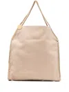 Stella Mccartney Soft Sand Beige Handbag With Concealed Magnetic Fastening In Nude