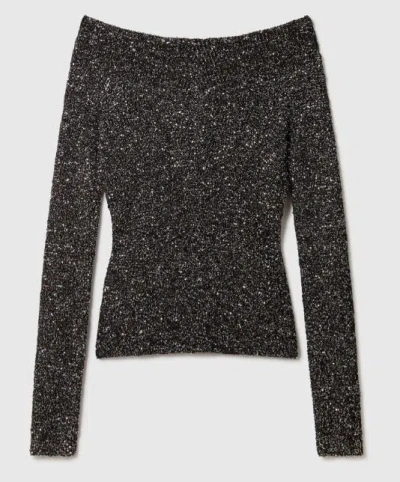 STELLA MCCARTNEY STELLA MCCARTNEY SOFT TOUCH KNITTED SEQUINS TOP