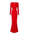 Stella Mccartney Solid Crêpe Gown In Red