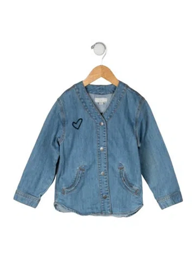Pre-owned Stella Mccartney Babies' Solid Denim Jacket In Blue