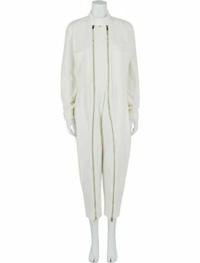 Pre-owned Stella Mccartney Solid Jumpsuit W/ Tags In White