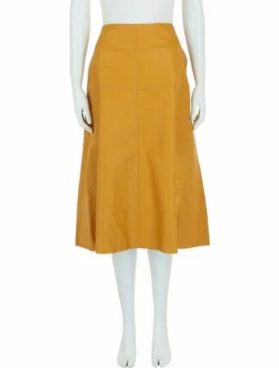 Pre-owned Stella Mccartney Solid Skirt W/ Tags In Yellow