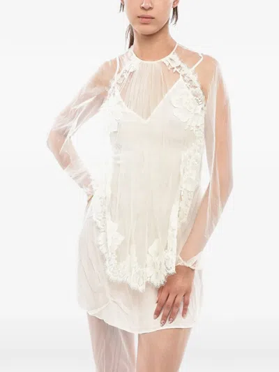 Stella Mccartney Sophia Asymmetric Dress In White