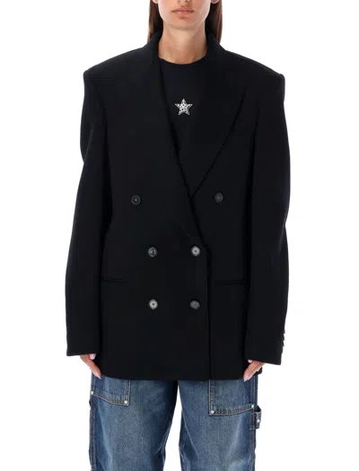 Stella Mccartney Sophisticated Elegance – Double Breasted Wool Jacket For Women In Black