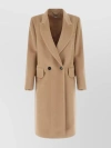 Stella Mccartney Sophisticated Wool Coat With Notch Lapels In Brown